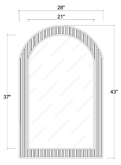 Bramble Customizable Kraton Arch Mirror-2