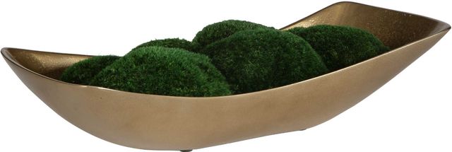 Uttermost® Venice Antique Brass Moss Centerpiece-0