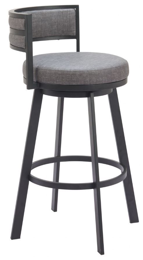 Zuo® Modern Gimsby Black/Gray Barstool-0