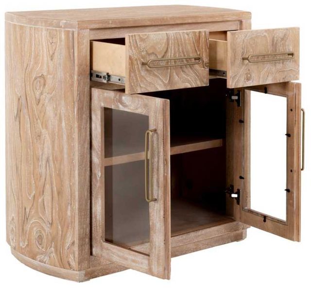 International Furniture Direct Balam Stained White Server-4