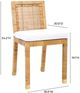TOV Furniture Amara Cream Rattan Dining Chair-2