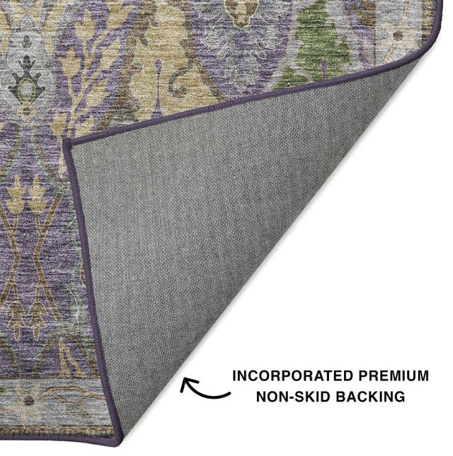 Dalyn™ Rug Company Hatay HY6 Purple 5'x8' Area Rug-2