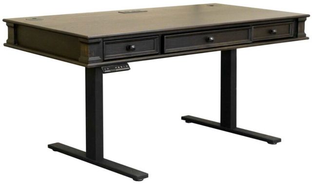 Martin Furniture Kingston Dark Chocolate Adjustable Height Standing Desk-0