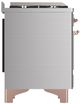Ilve® Majestic III 60" Stainless Steel Pro Style Dual Fuel Natural Gas Range with Triple Glass Door and Copper Trim-3