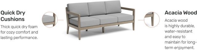 homestyles® Sustain Gray Outdoor Sofa-3