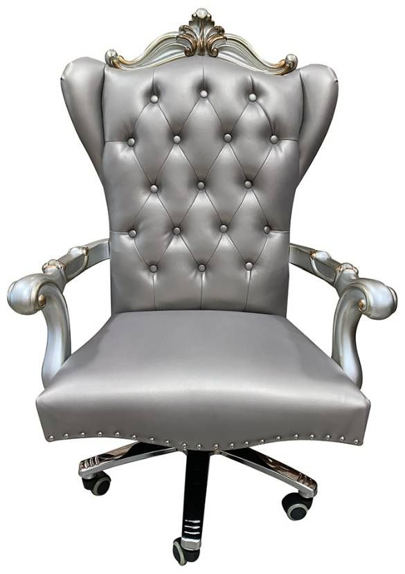 ACME Furniture Versailles Antique Platinum/Silver Executive Office Chair-3