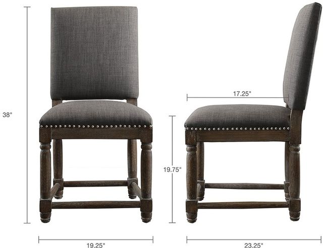 Olliix by Madison Park Grey Cirque Dining Chair (Set of 2)-3