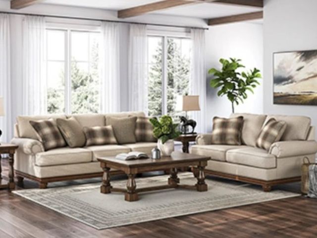 Signature Design by Ashley® Clearbrooke Sandstone Loveseat-4