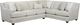 Fusion Furniture 7000 Hogan 2-Piece Cotton L-Shaped Sectional-0