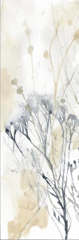 Classy Art Wildflower Line Contour I by Jennifer Goldberger Mirror Framed Wall Art-1
