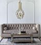 A & B Home Valerio Antique Gold Nested Chandelier-3