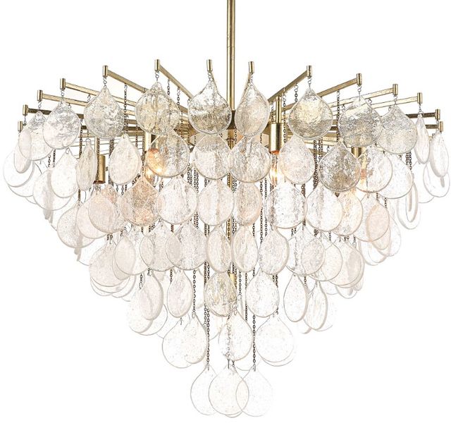 Uttermost® Goccia Silver 8-Light Tear Drop Pendant-0