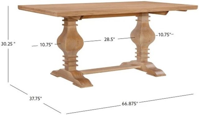 Powell® Banks Rustic Honey Dining Table-2