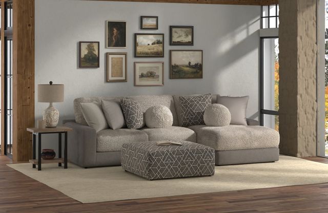 Jackson Furniture Canyon 3-Piece Fawn/Umber Right-Arm Facing Sectional and Ottoman-1