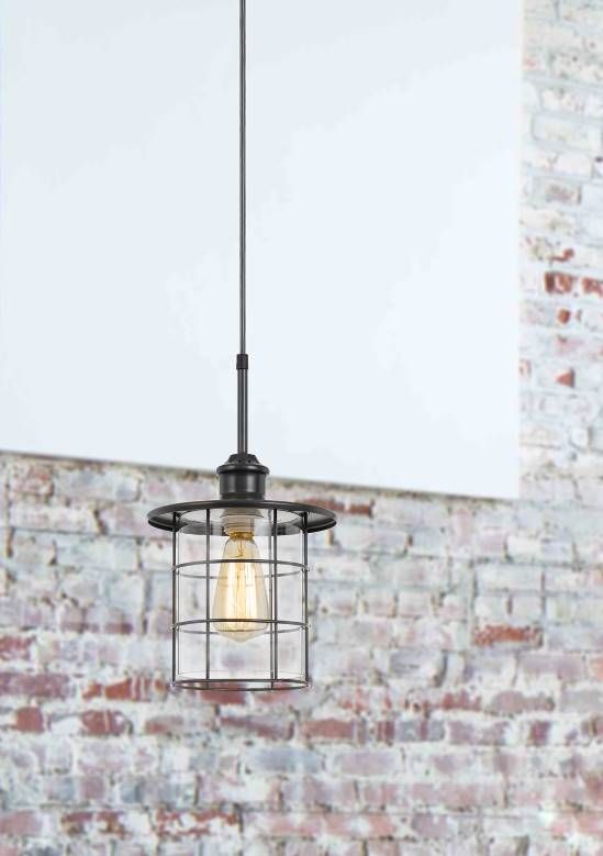 Cal® Lighting & Accessories Silverton 1-Light Dark Bronze Pendant-2