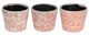 A & B Home 3-Piece Pink/White Floral Garden Planter Set-1