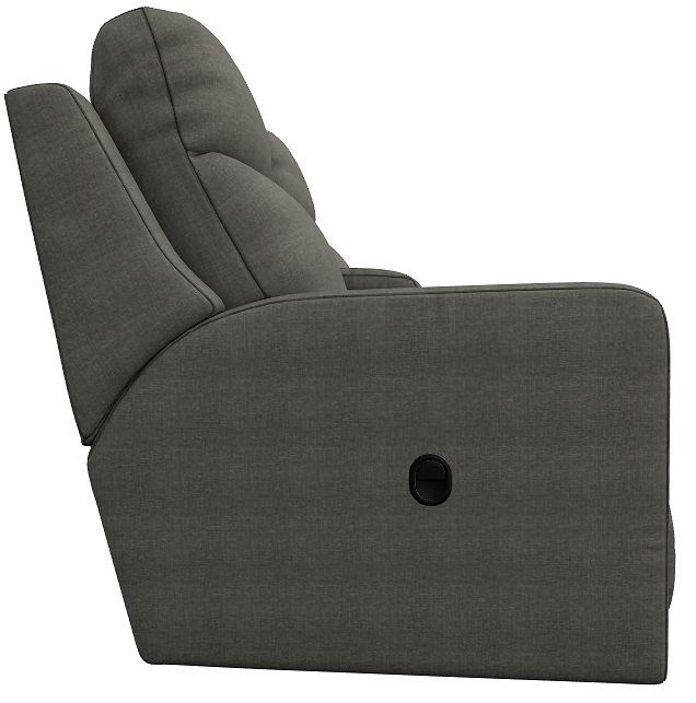 La-Z-Boy® Emmons Granite Manual Reclining Loveseat with Console-3
