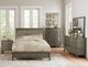 Homelegance® Cotterill Gray Queen Upholstered Panel Bed-1