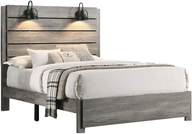 Crown Mark Carter Gray Bed-0