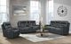 Elements International Trinidad Pebble Grey Power Reclining Sofa-3
