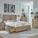 Whittier Wood® Furniture Bailey Almond Queen Storage Panel Bed-1
