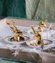 A & B Home White/Gold Unicorn Jewelry Dish-1