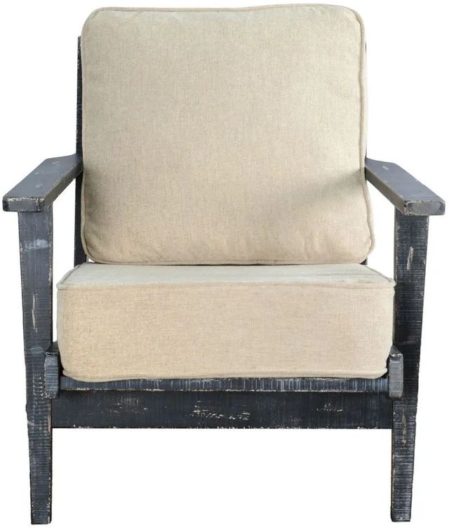 Sunny Designs™ Marina Black Sand/Off-White Accent Chair-2
