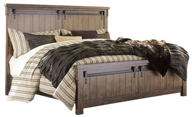 Signature Design by Ashley® Lakeleigh 5-Piece Brown Queen Panel Bed Set-1