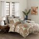 Olliix by INK+IVY Taupe Kiran Cotton Oblong Pillow with Chain Stitch-1
