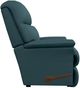 La-Z-Boy® Reed Arctic Blue Leather Manual Wall Recliner-3