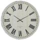 YHD Antique White Weathered Westminster Wall Clock-0