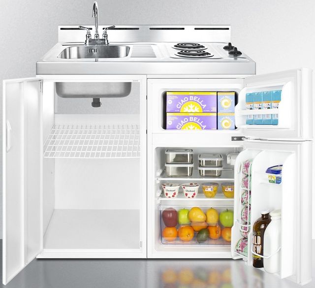 Summit® 39" White All-In-One Kitchenette-3