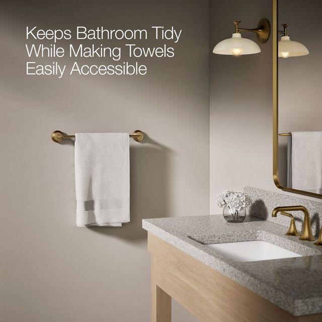 KOHLER® Tone™ Polished Chrome 18" Towel Bar-3