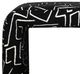 Harp & Finial® Gable Black Puzzle Ottoman-1