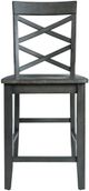 Elements International Renegade 6-Piece Grey Counter Height Dining Set-4