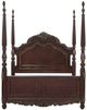 Mazin Furniture Deryn Park Cherry Queen Poster Bed-0