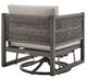 Armen Living Mareike Brown Outdoor Swivel Chair-3