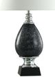 StyleCraft Sable Ink/Stainless Steel/White Table Lamp-2