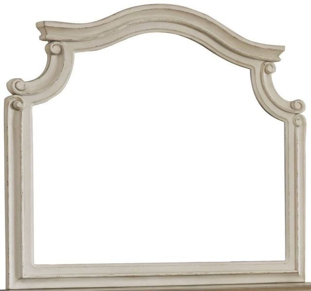 Signature Design by Ashley® Realyn 5-Piece Chipped White Queen Upholstered Panel Bed Set-3