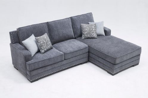 Milton Greens Stars 2-Piece Dark Gray Right Hand Facing Sectional and Chaise-1