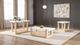 Furniture of America® Sundbry White Coffee Table with Natural Base-1