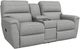 La-Z-Boy® Ava Oyster Manual Reclining Loveseat with Console-0