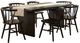 Coaster® Decker 7-Piece Black Rectangular Dining Table Set-0