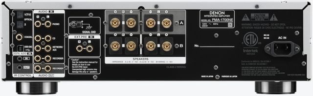 Denon® 2 Channel Silver Integrated Amplifier-4