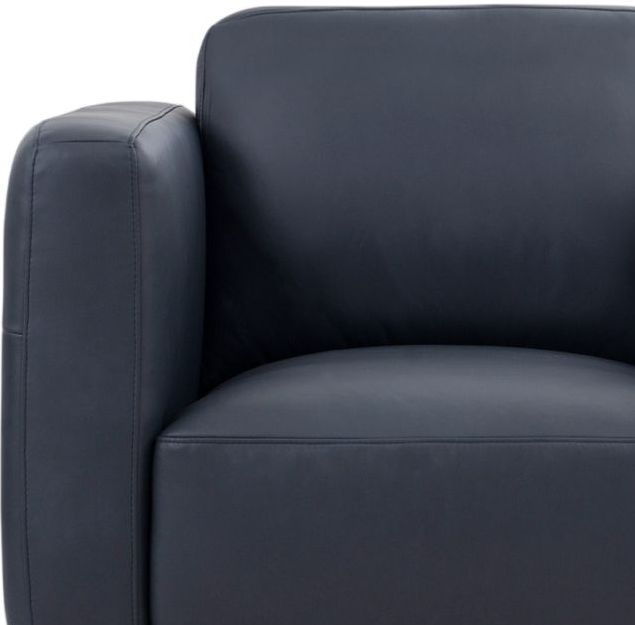 Leather Italia™ Georgetowne Baxter Midnight Blue Chair-1