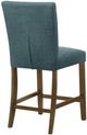 Coaster® Paxton 2-Piece Brown/Teal Blue Upholstered Counter Dining Side Chair-5