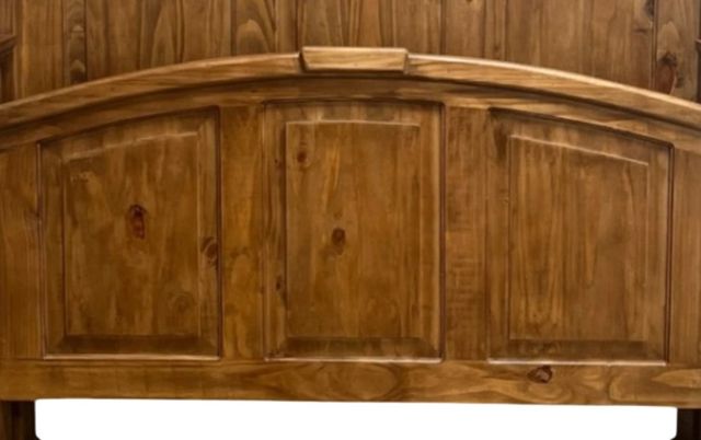 Million Dollar Rustic Brown Queen Econo Mansion Panel Bed-2