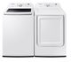 Samsung White Top Load Washer & Electric Dryer Laundry Pair-0