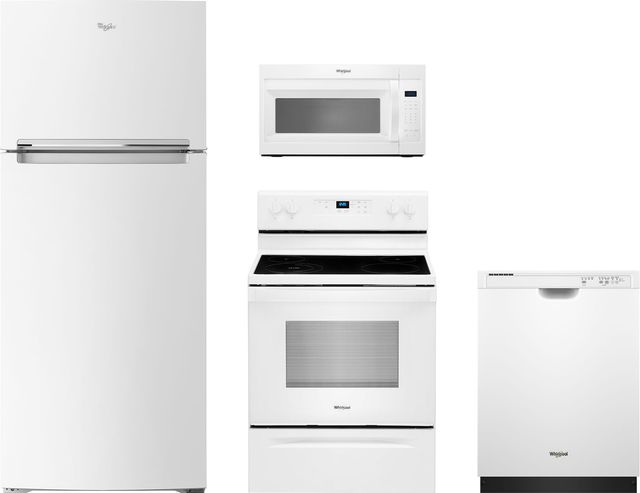 Whirlpool® 4 Piece White Kitchen Package-0