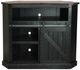 American Heartland Manufacturing Rustic Two Tone Tall Alcove Corner TV Stand-2